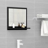 The Living Store Kopalniško ogledalo črno 40x10,5x37 cm iverna plošča - Ogledalo, (21663177) | Shoptok.si