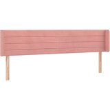  LED uzglavlje ružičasto 163x16x78/88 cm baršunasto | shoptok.hr