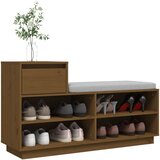 Ormarić za cipele boja meda 110x34x61 cm od masivne borovine | Eponuda.ba