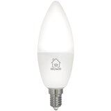 Deltaco SMART HOME LED žarulja, E14, WiFI 2.4GHz, 5W, 470lm, dim, 2700K-6000K, 220-240V,BIJELA Slike