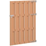  Vrtna vrata 100 x 150 cm WPC i aluminij Smeđa | shoptok.hr