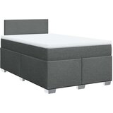  Krevet box spring s madracem tamnosivi 120 x 190 cm tkanina | shoptok.hr
