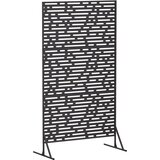  Zaslon za privatnost 100 x 50 x 180 cm Čelik Crna | shoptok.hr
