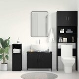  Kupaonski ormarić za sudoper Crni hrast 80 x 30 x 60 cm | Eponuda.com