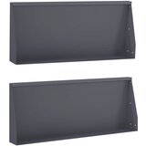  Zid za zadržavanje 2 kom. 100 x 12 x 30 cm Čelik Antracit | shoptok.hr
