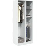 vidaXL garderobna omara bela 80x50x200 cm inženirski les | Shoptok.si