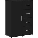  The Living Store Komoda črna 60x31x84 cm inženirski les - Komoda, (21498693) | Shoptok.si