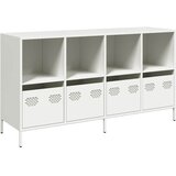 Maison Chic Komoda - Predalnik bela 135x39x73,5 cm hladno valjano jeklo, (21721068) | Shoptok.si