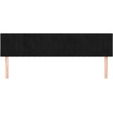 Uzglavlja crna 200x5x78/88 cm baršunasta | shoptok.hr