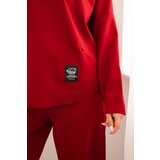 Kesi Włoski Punto Milano Winter set sweatshirt + pants burgundy | Shoptok.si