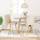 Maison Chic Jedilni stoli - Vzorci stoli 2 kosa krem blago A288, (22032308) Cene