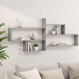  Polica na zidu Siva Sonoma 168.5 x 17 x 68 cm Konstruirano drvo | shoptok.hr