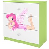 HAPPYKIDS Komoda Dreamy vila 2 Zelena | shoptok.hr