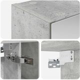  Kupaonski ormar s ogledalom Betonski sivi 60 x 14.5 x 70 cm | shoptok.hr