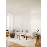 noo.ma Bordo rdeča klubska mizica s stekleno mizno ploščo 55x105 cm Kob – | Shoptok.si