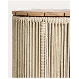 Kave Home Okrogla vrtna mizica z mizno ploščo iz akacije ø 40 cm Dandara – | Shoptok.si