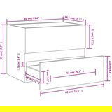 vidaXL ormarić za umivaonik bijeli 60 x 38,5 x 45 cm od iverice | shoptok.hr