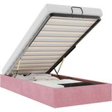 vidaXL Otomanski posteljni okvir brez vzmetnice roza 90x190 cm žamet | Shoptok.si