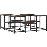 Maison Chic Klubska mizica - kavna mizica - Nizka mizica rjavi hrast 91x91x40 cm inženirski les, (21754713) | Shoptok.si
