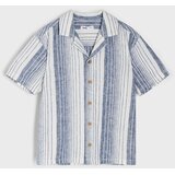 Sinsay Pamučna košulja s kratkim rukavima na pruge | shoptok.hr