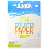 Junior jolly Waves, karton rebrasti, A4, 10K, odaberite nijansu Bela
