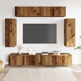  6-dijelni zidni set TV ormarić konstruirano drvo | shoptok.hr