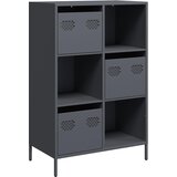 Maison Chic Visoka omara - Komoda - Predalnik antracit 68x39x103,5 cm jeklo, (21716577) Cene