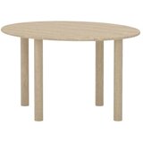 Venture Home Hilo ovalni blagovaonski stol 130 × 110 cm, prirodna boja drva | shoptok.hr