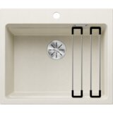 Blanco sudoper ETAGON 6 InFino SILGRANIT pribor inox nosači, bez dalj. upr. - NJEŽNO BIJELA | shoptok.hr