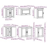 vidaXL 11-dijelni set kuhinjskih ormarića "Porto" bijelo izrađeno drvo | shoptok.hr
