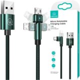 Usams VRTLJIV BRIDED KABEL U60 2A MICRO USB 1M ZA TELEFONE ZELEN, (21980407) | Shoptok.si