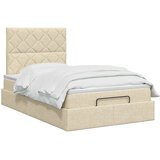  Krevet od pjene s madracem i LED-om Krem 120 x 200 cm Tkanina | shoptok.hr