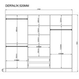 Hanah home Ormar Rb-114, 210x184x52 cm, Bijeli | Eponuda.ba