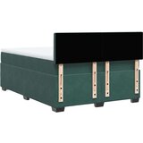 vidaXL Krevet s oprugama i madracem tamnozeleni 160x200 cm baršunasti | shoptok.hr