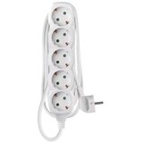  Podaljšek 2 m / 5 vtičnic / beli / PVC / 1 mm2 | Shoptok.si