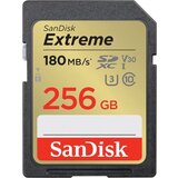 San Disk Extreme 256GB SDXC Memory Card + 1 year RescuePRO Deluxe up to 180MB/s & 130MB/s Read/Write | Shoptok.si