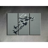  Ručno slikane slike na platnu na platnu POP Art Star Wars 3-dijelna () | shoptok.hr