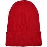 Flexfit Ribbed knit cap made of recycled yarn red Cene