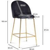 MID.YOU SET BARSKIH STOLOV, črna | Shoptok.si