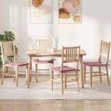 Jastučići za sjedenje 4 pcs Ružičasta 40 x 40 x 3 cm Baršun | shoptok.hr