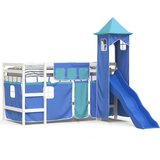 The living store otroški pograd s stolpom moder 90x190 cm trdna borovina - otroški pograd, (21502685) | Shoptok.si