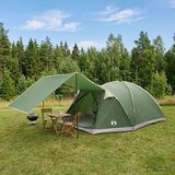  Kabinski šator s krovom Zelena 6 osoba Poliester i čelik | shoptok.hr