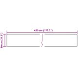 Traka za tepih MARSA Krema 80 x 450 cm Poliester i PVC | Eponuda.ba
