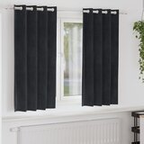 vidaXL Zavjese Crne Poliester 140 x 175 cm Dekorativne Moderni stil Cijene