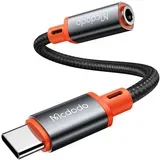 USB-C v AUX mini jack 3,5 mm avdio adapter CA-7561, DAC, 0,11 m (črn), (20628342)