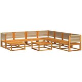 vidaXL 9-dijelna set vrtnih sofa s jastucima masivno bagremovo drvo | shoptok.hr