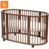Stokke otroška posteljica sleepi™ bed warm brown z vzmetnico in rjuho white | Shoptok.si