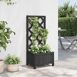  Sadilica s rešetkom crna 40x30x90 cm od masivne jelovine | shoptok.hr