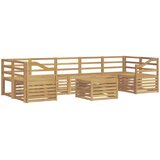  Set vanjskih sofa 8 kom. Bijela Čvrsto drvo akacije | shoptok.hr