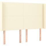  Uzglavlje s ušima krem 147x16x118/128 cm od umjetne kože | shoptok.hr